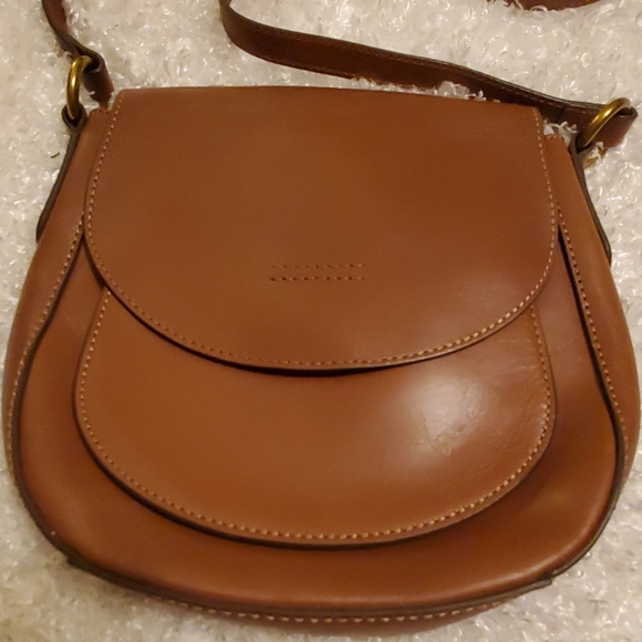 🏵Leather Frye Cognac Crossbody Bag🏵 - Picture 2 of 8
